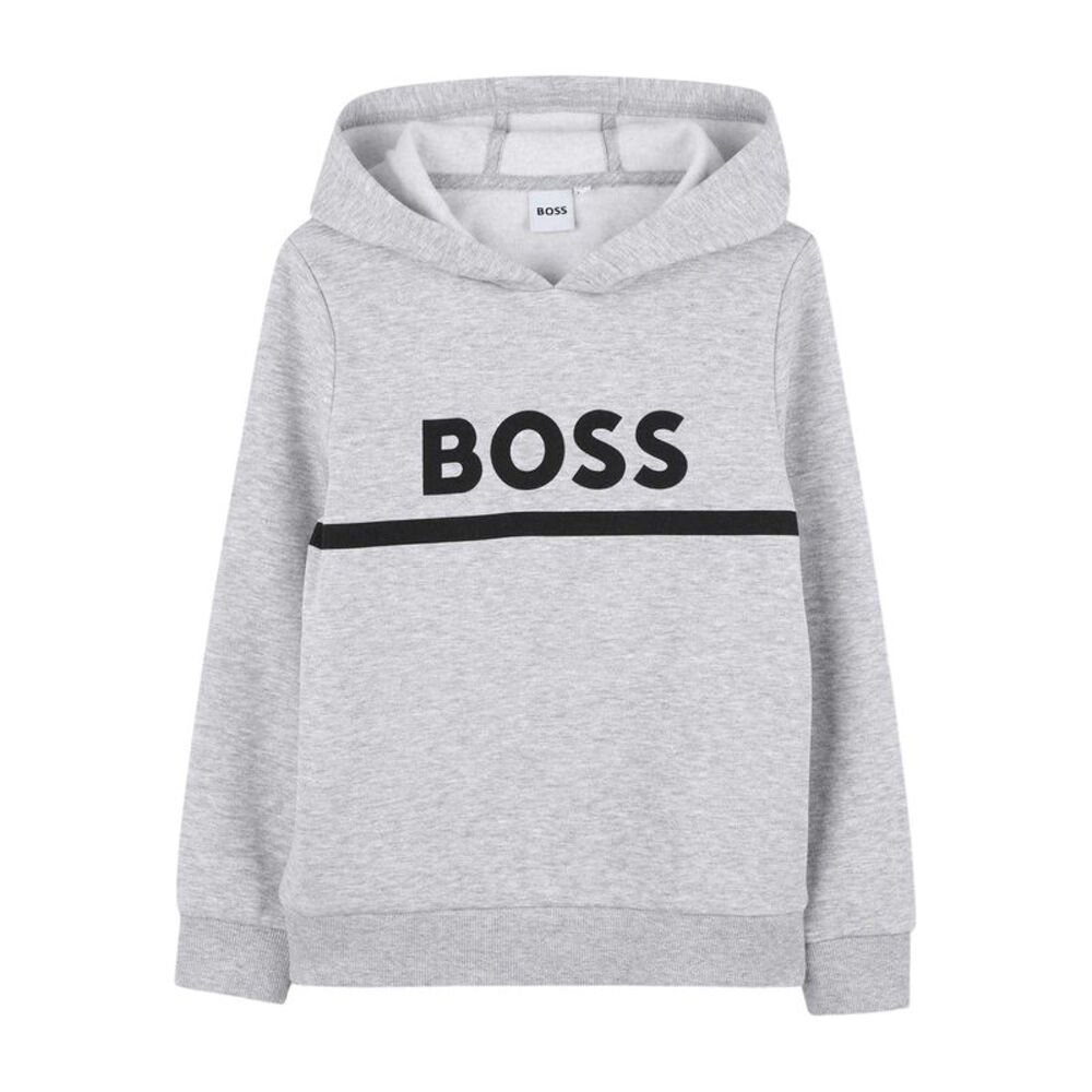 Boss Childrens/Kids Contrast Line Hoodie / Gray
